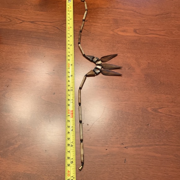 Vintage Guy’s/Teen’s/Men’s Tribal Style Choker Necklace Made from Wood and Beads - Picture 5 of 5